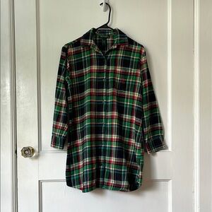 Ralph Lauren Multicolor Plaid Sleep Shirt